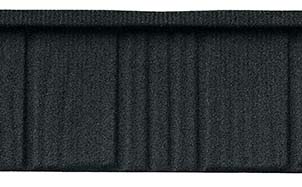 Композитная черепица рядовая Decra Stratos Антрацит Эко