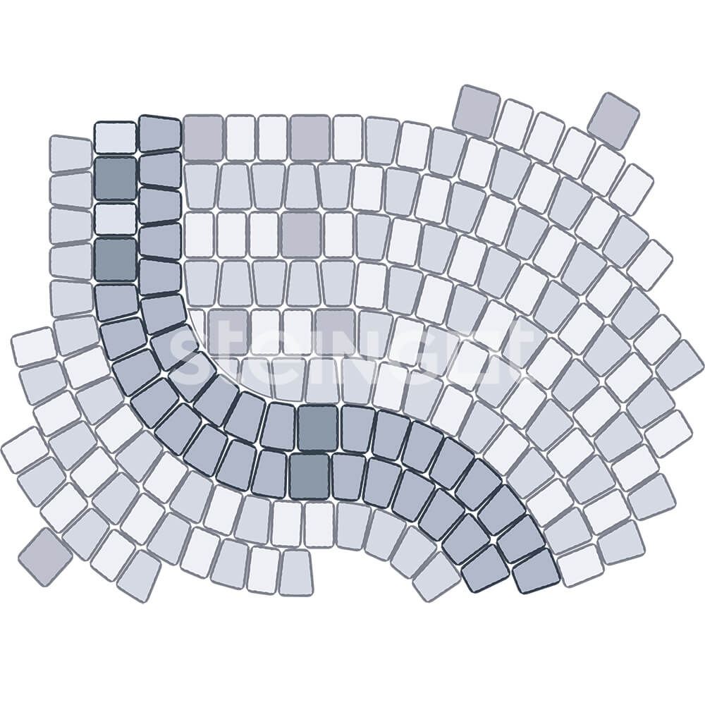 Тротуарная плитка Классика Арко "Loto Bianca" 60мм, STEINGOT